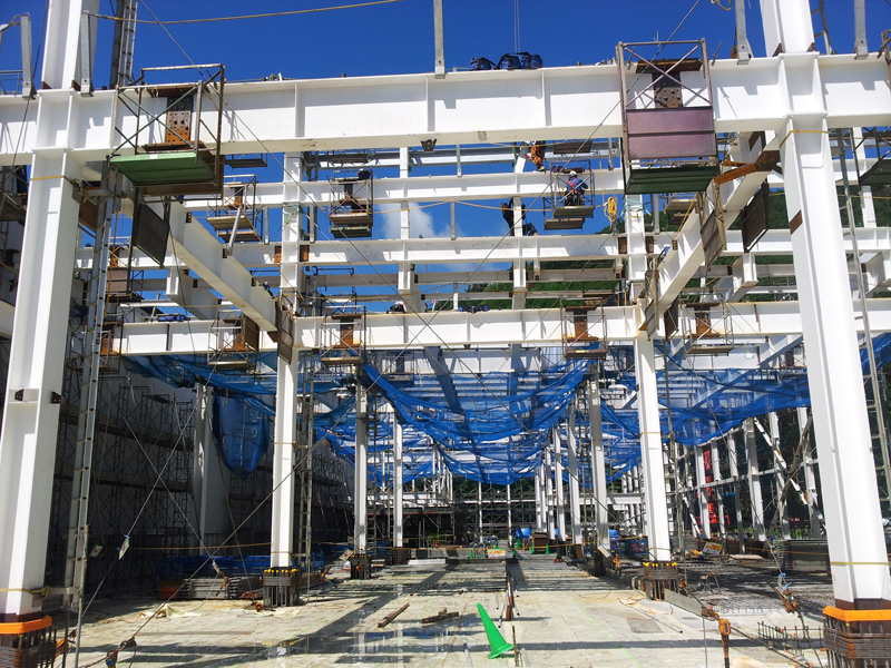 タケシン鉄骨建方施工風景6