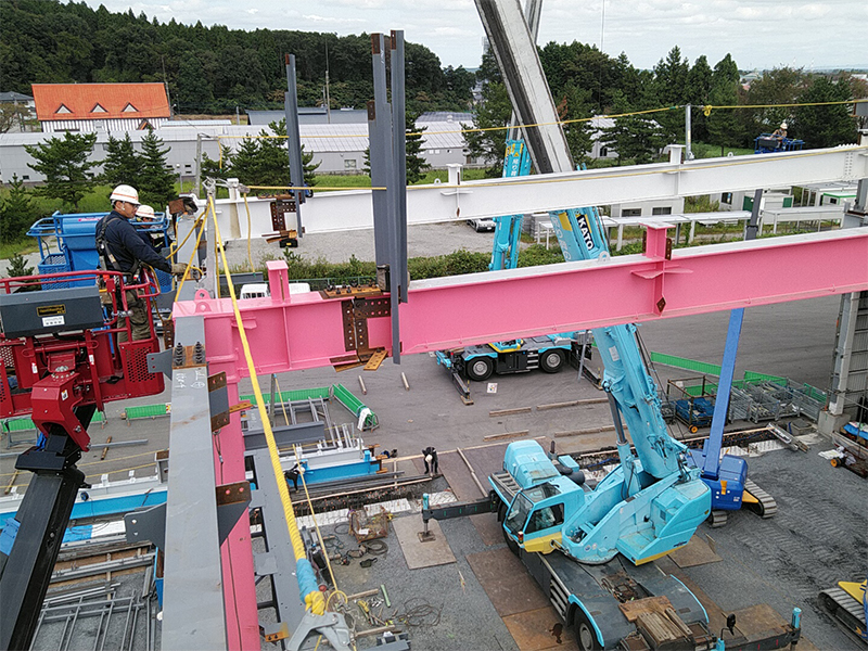 タケシン鉄骨建方施工風景18