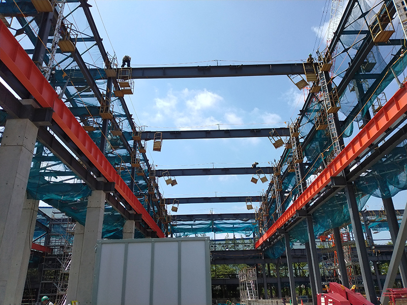 タケシン鉄骨建方施工風景25