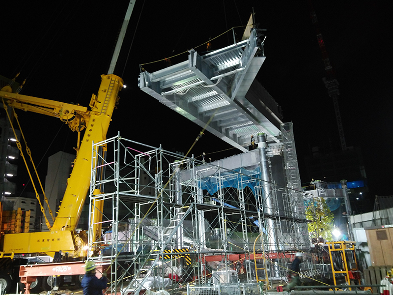 タケシン鉄骨建方施工風景27